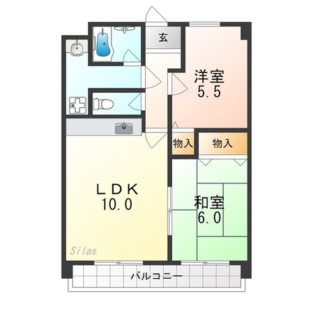 クリアサガ嵐山の物件間取画像